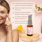 Crema contorno de ojos antiarrugas y ojeras – Hidratante con ácido hialurónico – Antiedad - Imagen 5